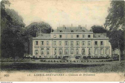 94 - Limeil Brevannes - Château de Brévannes - CPA - Correspondance - Voir Scans Recto-Verso