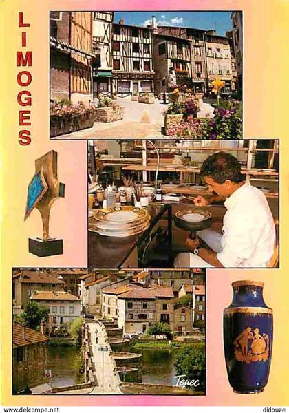 87 - Limoges - Multivues - Porcelaine de Limoges - CPM - Voir Scans Recto-Verso