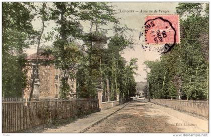 LIMOURS AVENUE DE VERGES (CARTE COLORISEE)