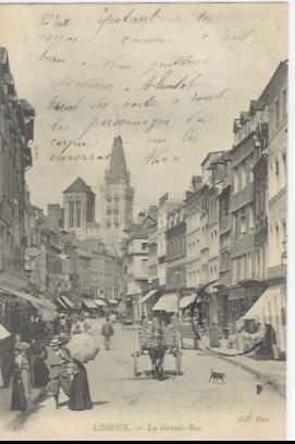 CPA LISIEUX LA GRANDE RUE