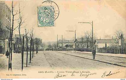 93 - Livry Gargan - Avenue Victor Hugo à Gargan - Animée - Précurseur - CPA - Voir Scans Recto-Verso