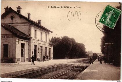 CPA LIZY-sur-OURCQ - La Gare (211367)