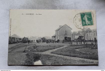 Locminé, la gare, Morbihan 56