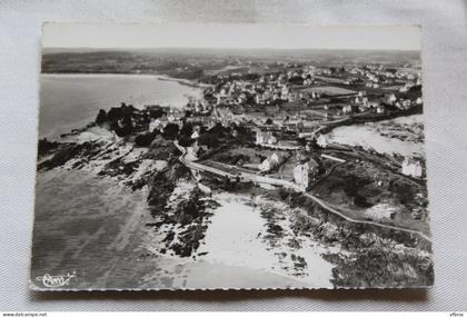 Cpm 1966, Locquirec, vue générale aérienne, Finistère 29