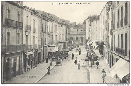 CPA Lodève - Rue du Marché