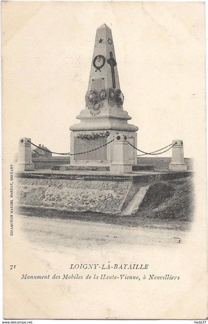 Loigny-la-Bataille - Monument des Mobiles de la Haute-Vienne, à Neuvilliers