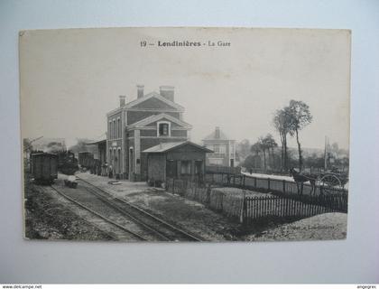 CPA Gare :  Londinières  -   La Gare