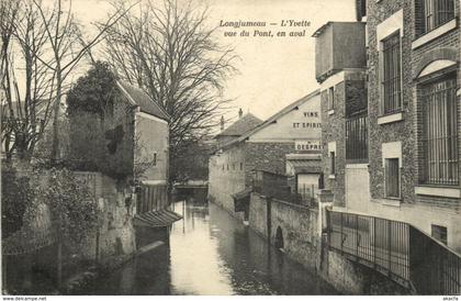 CPA LONGJUMEAU - L'Yvette vue du Pont, en aval (172135)