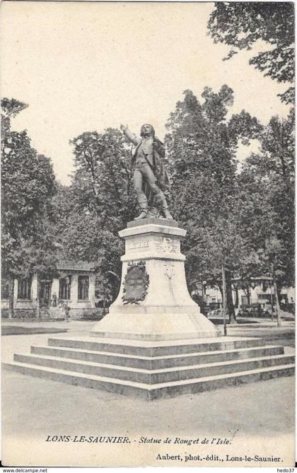 Lons-le-Saunier - Statue de Rouget de l'Isle