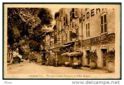 83 Lorgues LORGUES (Var) - Boulevard Georges-Clémenceau et l'Hôtel Moderne hotel moder D83D K83072K C83072C RH004294