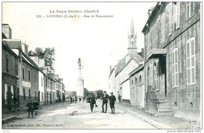 N°43289 -cpa Loudéac -rue de Moncontour-