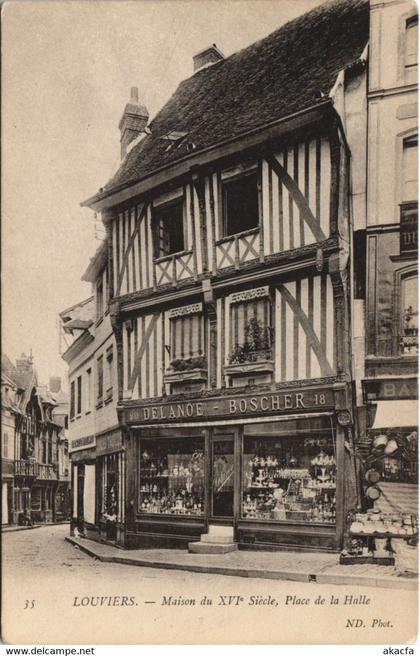 CPA LOUVIERS-Place de la Halle (43401)