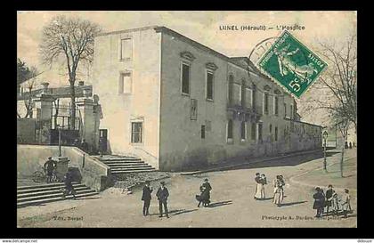 34 - Lunel - L'Hospice - Animée - Etat Coin Supérieur Gauche Plié - CPA - Voir Scans Recto-Verso