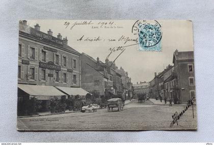 Cpa 1904, Lure, rue de la gare, Haute Saône 70