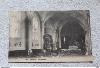 Cpa 1905, Lure, intérieur de l'église, Haute Saône 70