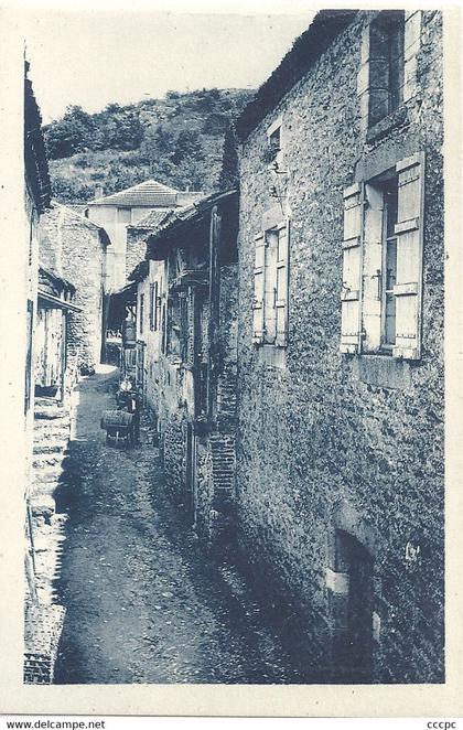 CPSM Luzech La rue des Balcons dans le Faubourg du Barry