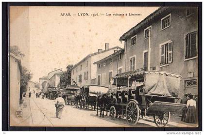 69 - Afas - Lyon - 1906 - Les Voitures à Limonest - Calèches - RARE !