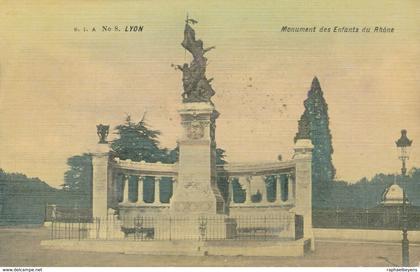 CPA S.I.A. N° 8 Lyon Monument des enfants du Rhône