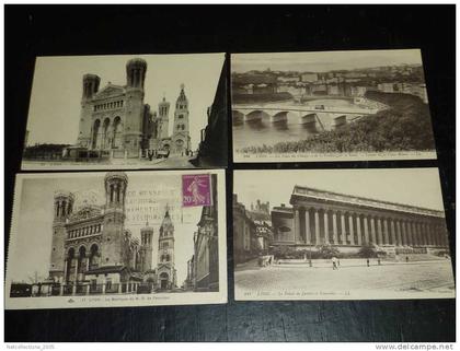 LYON - LOT DE 4 CARTES 04 - POUR DESCRIPTION VOIR LA VENTE - 69 RHONE