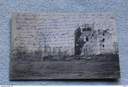 Cpa 1904, Machecoul, ruines du château, Loire atlantique 44