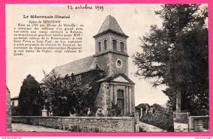 Église de Senozan bâtie en 1700 par Olivier de Viriville - 1919