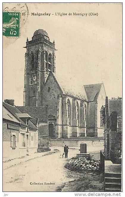 MAIGNELAY . L'EGLISE DE MONTIGNY.