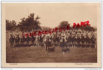 10- MAILLY - GUERRE 1914-1918- CAVALERIE  L' ESCADRON DE MARCHE