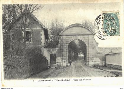 Carte postale ancienne de MAISONS -  LAFFITTE // Porte des pétrons