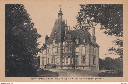 (CPA 72) MALICORNE-SUR-SARTHE /  Château de la Rivesarthe, près Malicorne-sur-Sarthe -