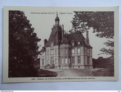 CPA 72 Sarthe - MALICORNE - Château de Rive Sarthe, près Malicorne sur Sarthe