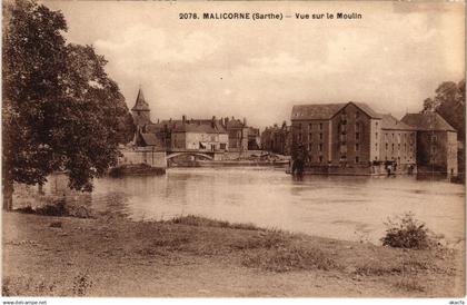 CPA MALICORNE-sur-SARTHE Vue sur le Moulin FRANCE (1434339)