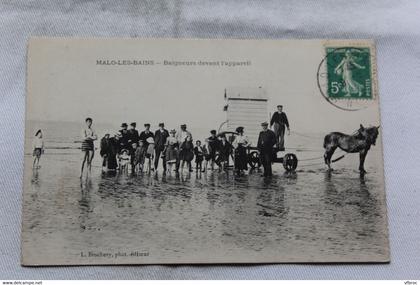 Malo les Bains, baigneurs devant l'appareil, Nord 59