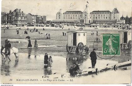 Malo-les-Bains - La Plage et le Casino