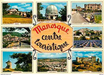 04 - Manosque - Multivues - Flamme Postale de Manosque - CPM - Voir Scans Recto-Verso