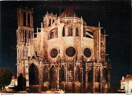 78 - Mantes la Jolie - Collégiale Notre-Dame - Vue de Nuit - CPM - Flamme Postale de Mantes la Jolie - Voir Scans Recto-