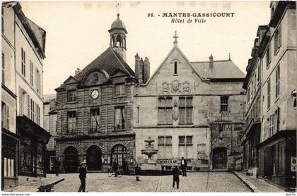 CPA MANTES-la-JOLIE Gassicourt - Hotel de Ville (1385485)