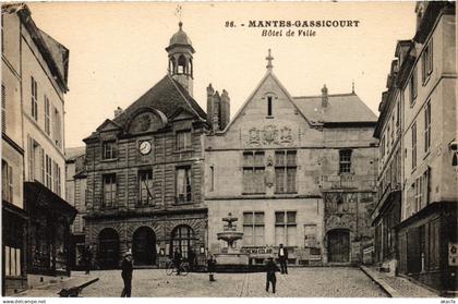 CPA MANTES-la-JOLIE Gassicourt - Hotel de Ville (1385609)