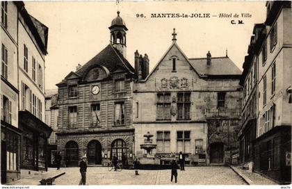 CPA MANTES-la-JOLIE Hotel de Ville (1411593)