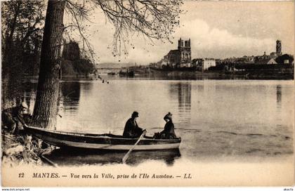 CPA Mantes vue vers la Ville (1402042)