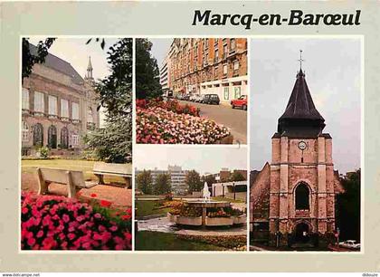 59 - Marcq en Baroeul - Multivues - Automobiles - Fleurs - CPM - Voir Scans Recto-Verso