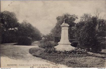 17 - Marennes - jardins public - statue de le Terme - Voyagé - Dosnon divisé...