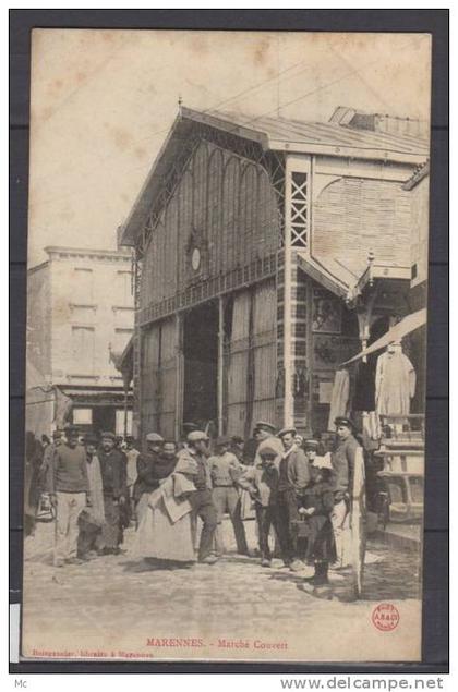 17 - Marennes - Marché Couvert - animée