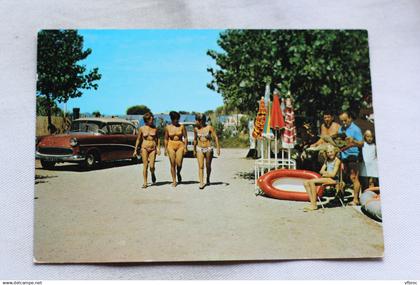 Cpm, Marseillan, camping des Nations, entrée du camping, Hérault 34