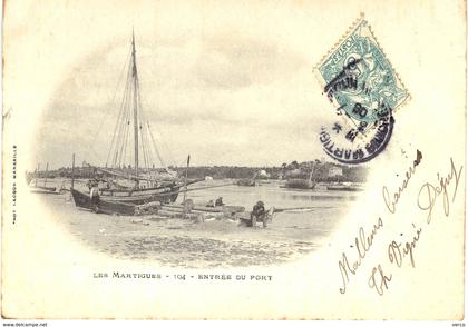 Carte POSTALE  Ancienne de  Les MARTIGUES - Entrée du  Port