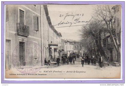 84 - MAZAN --  Avenue de Carpentras