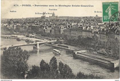 Paris - Panorama vers la Montagne Sainte-Geneviève