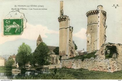 MEHUN SUR YEVRE(CARTE EN COULEUR)