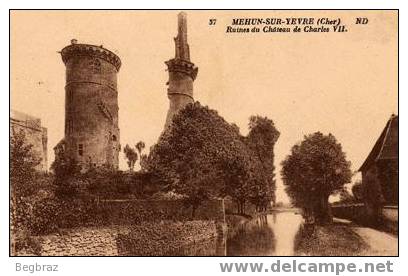 MEHUN SUR YEVRE      RUINES  DU CHATEAU