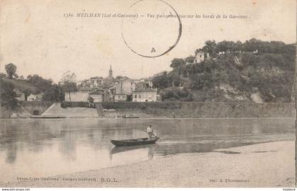 MEILHAN : VUE PANORAMIQUE SUR LES BORDS DE LA GARONNE