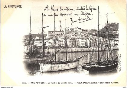 Carte postale ancienne de MENTON